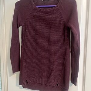 LOFT Rich Plum Crew Neck Sweater